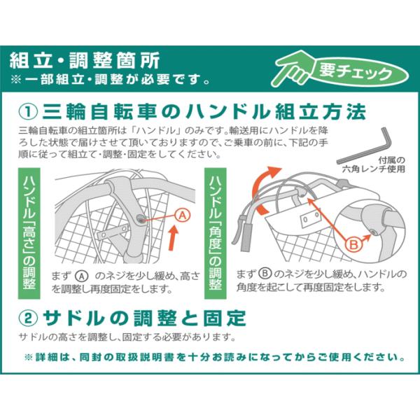 ミムゴ 電動三輪自転車 ノーパンク 電動自転車 三輪車 大人用