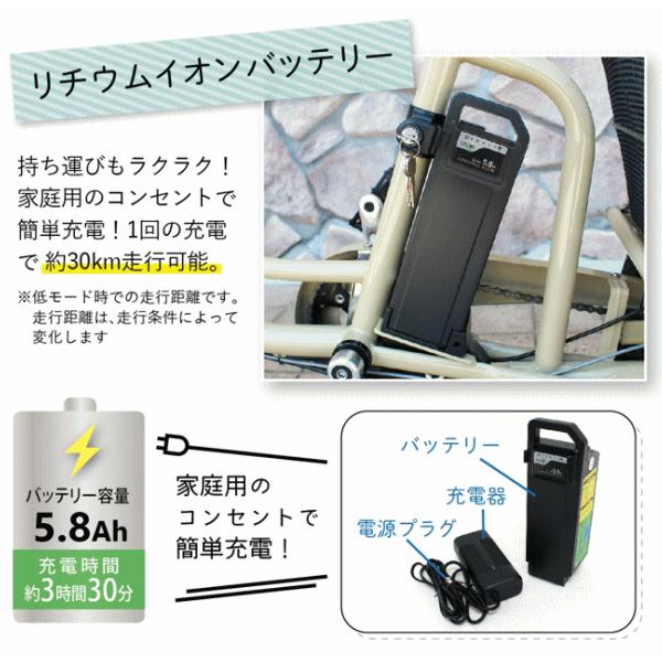 ミムゴ 電動三輪自転車 ノーパンク 電動自転車 三輪車 大人用