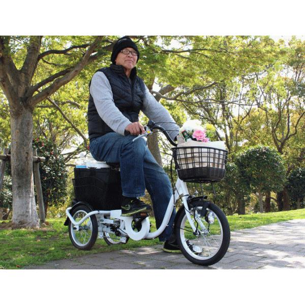 ミムゴ 自転車 三輪自転車 ロータイプ 三輪車 大人用 スイング機能