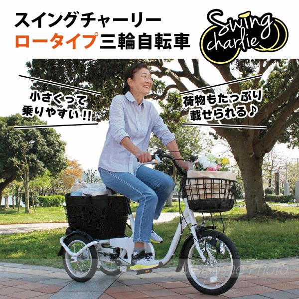 ミムゴ SWING CHARLIE スイング機能付 ロータイプ三輪自転車L MG-TRE16L ホワイト「有料完全組立お渡しサービス開始！」｜veryfast｜02