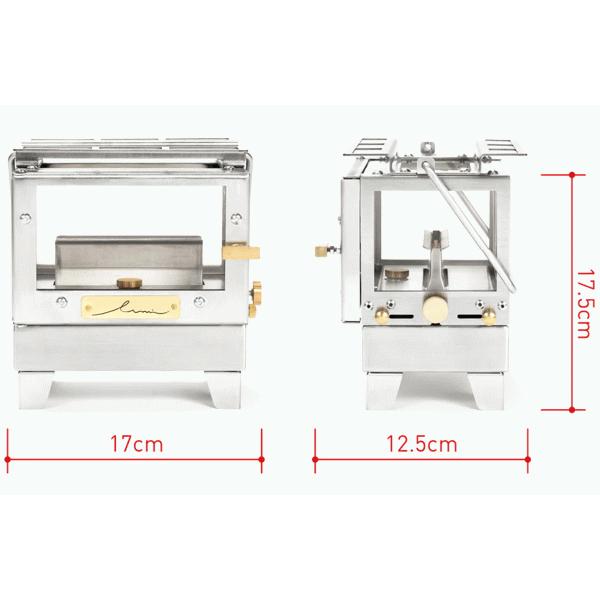 Mt.SUMI（マウントスミ） ストーブ 小型オイルストーブ 4面ガラス 炎の