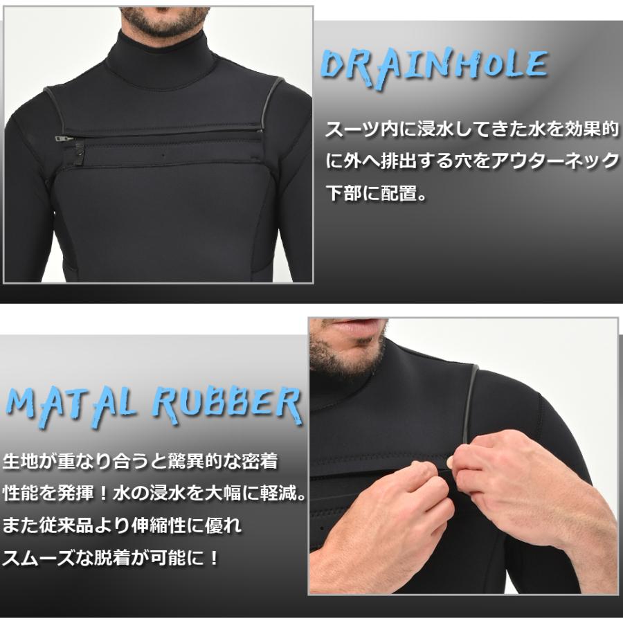 シーガル チェストジップ ３mm メンズ ウェットスーツ フロントジップ ANDNEWYOU 2024年 改良型 ストレッチ ジャージタイプ SUP ウエットスーツ 半袖｜verygood｜05