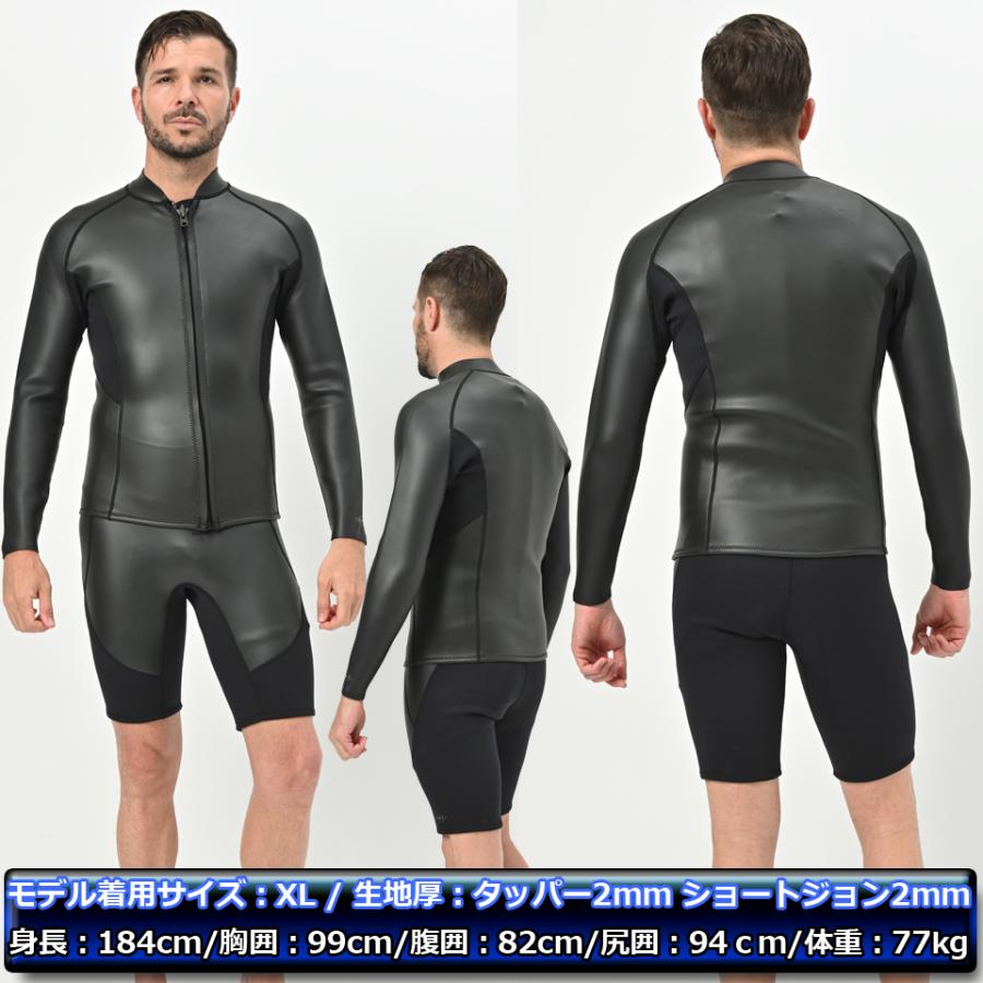 ANDNEWYOU 長袖 タッパー 2mm ＆ ショートジョン セット メンズ