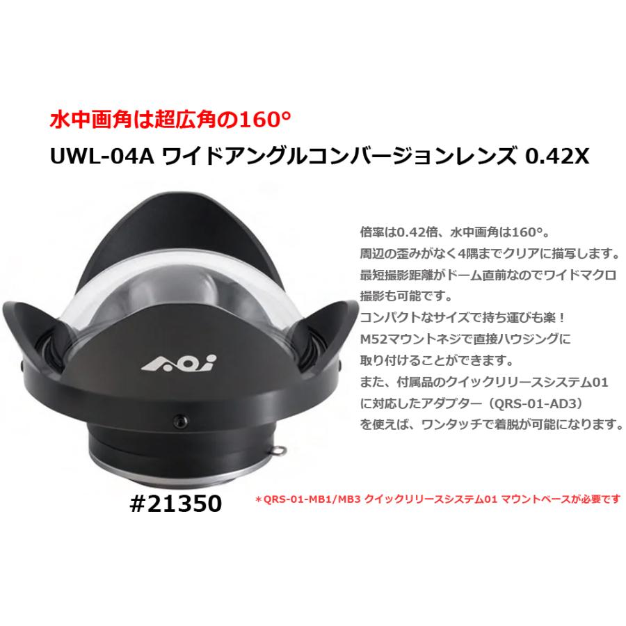 AOI エーオーアイ UWL-04A ワイドアングルコンバージョンレンズ 0.42X  