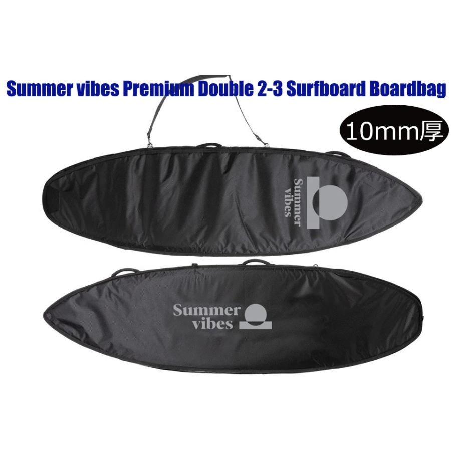 Summer vibes Premium Double 2-3本 Surfboard Boardbag ボードケース 