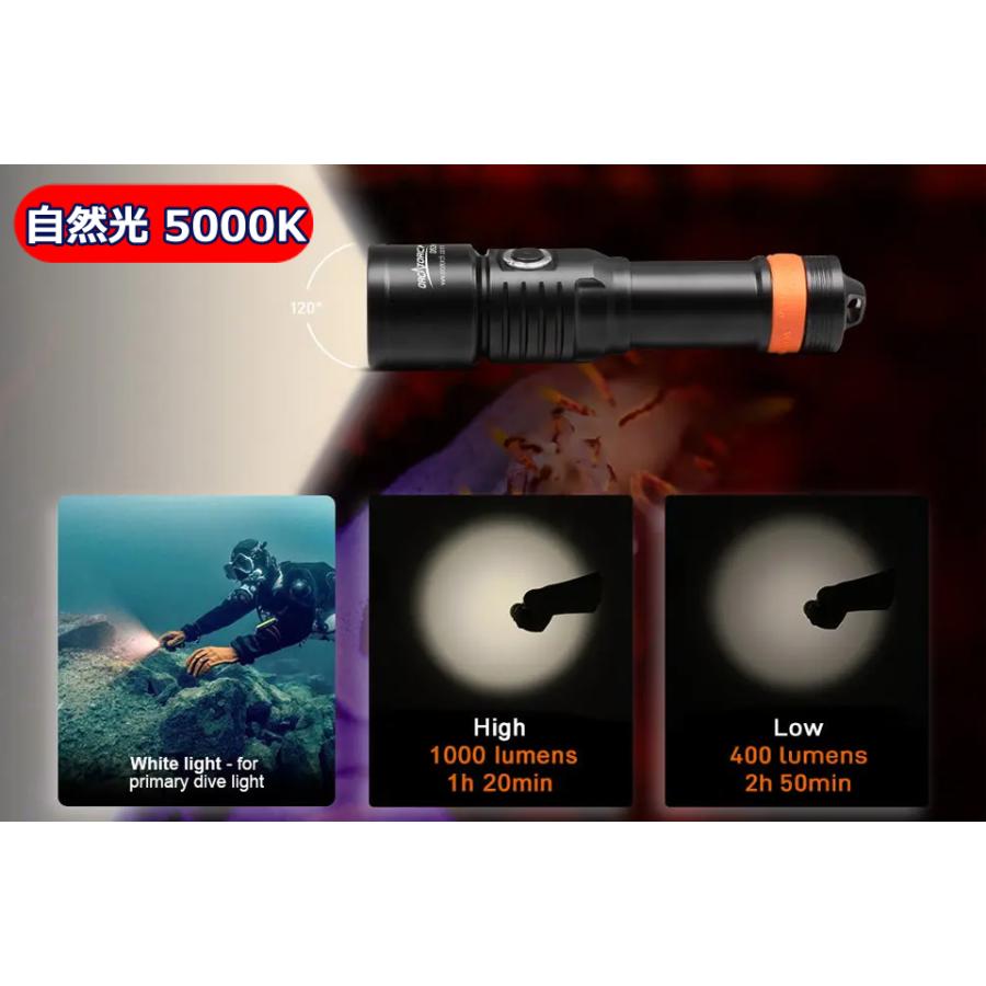 ORCATORCH D530V マクロ撮影セット ダイビングライト ダイビング