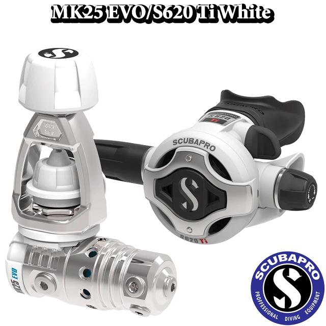 SCUBAPRO MK25 Evo / S620Ti White レギュレーターセット ダイビング