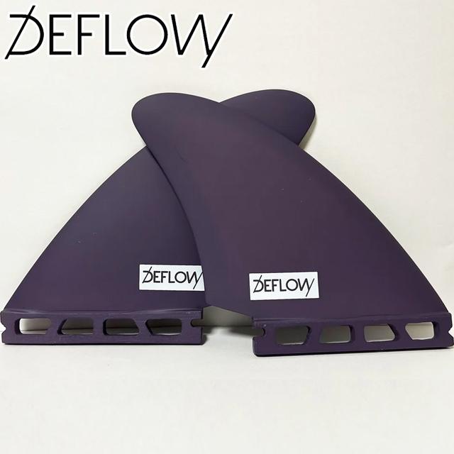 DEFLOW 紫 ツインフィン DEFLOW 紫 ツインフィン DEFLOW デフロウ TWIN MID EVO VIOLET
