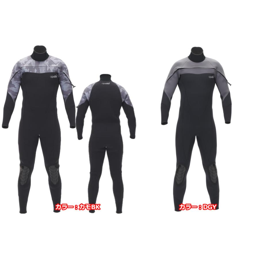 apollo アポロ bio-pro semi dry BPS-501 バイオ プロ セミドライスーツ 5ｍｍ ダイビング ウェットスーツ 5ミリ サイズオーダー メンズ 日本潜水機 オーダー | apollo（ダイビング） | 02