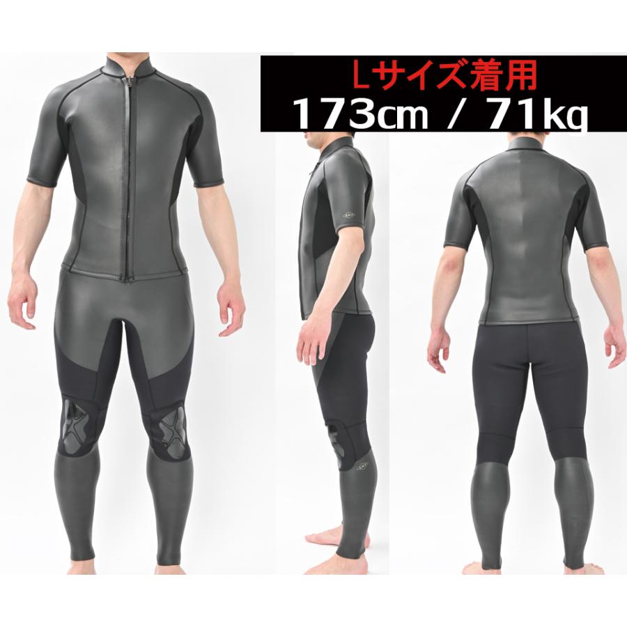 ANDNEWYOU 半袖 タッパー 2mm & ロングジョン 3mm セット ANDNEWYOU 半袖 タッパー 2mm & ロングジョン 3mm セット