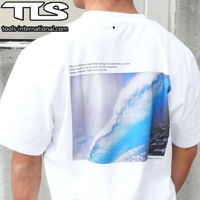 TLS TLS T-SHIRTS FREE SURFING WHITE 土屋高弘 Tシャツ サーフィン