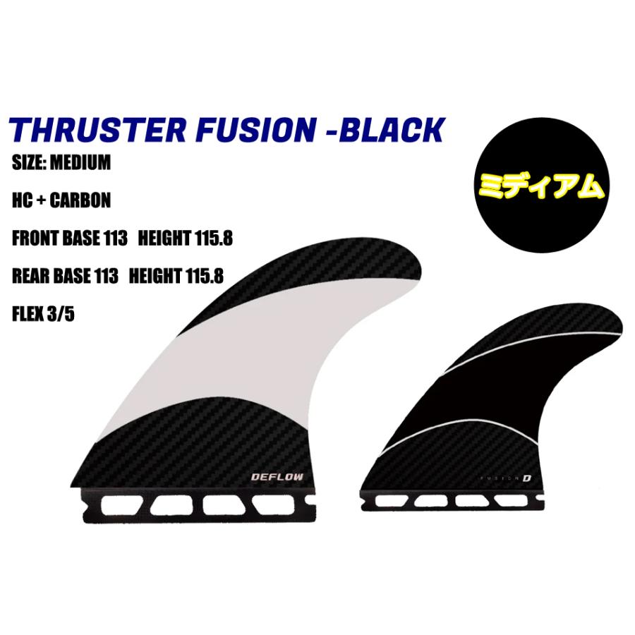 DEFLOW サーフボードフィン 2枚セット DEFLOW THRUSTER FUSION FUTURE フューチャー ボードフィン