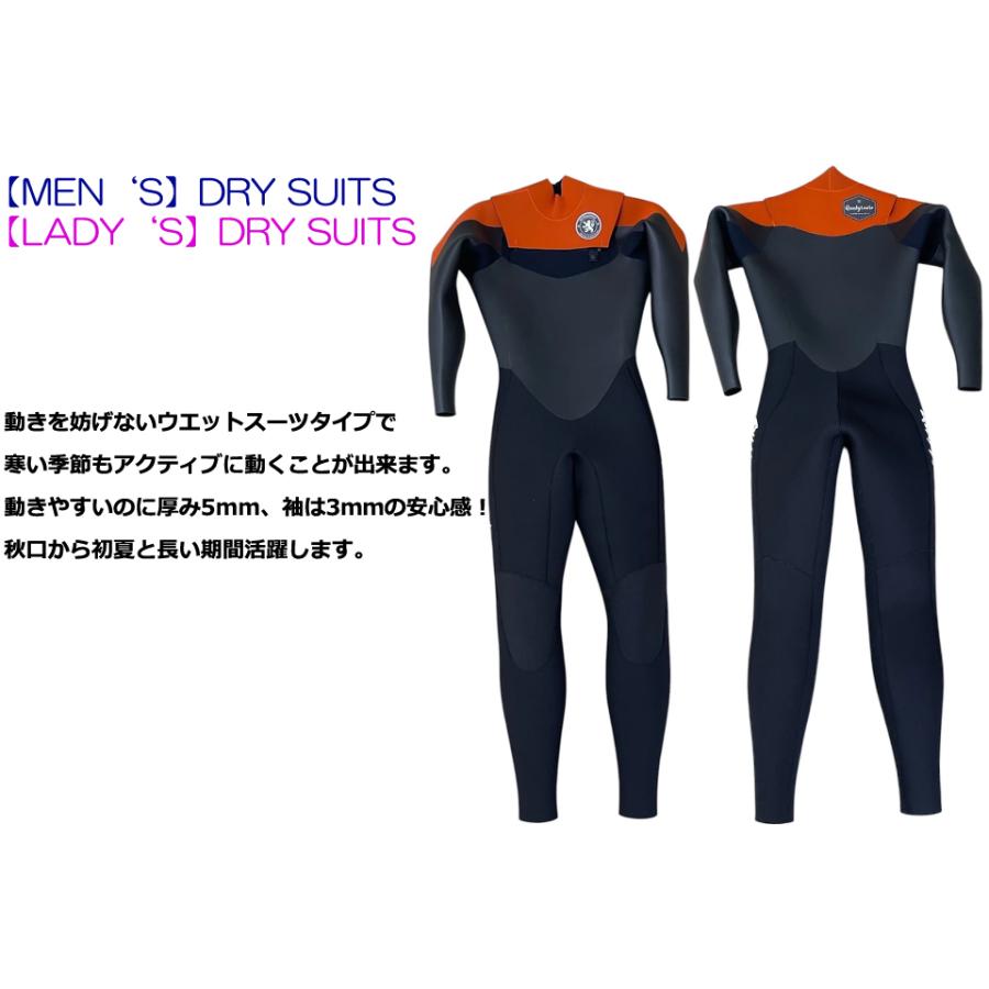 quakysense DRY SUITS メンズ レディース 5×3 クエーキーセンス ドライスーツ 5ｍｍ 3ｍｍ フリース 起毛 水上バイク 防寒 ウェットスーツ ジェット セミドライの画像