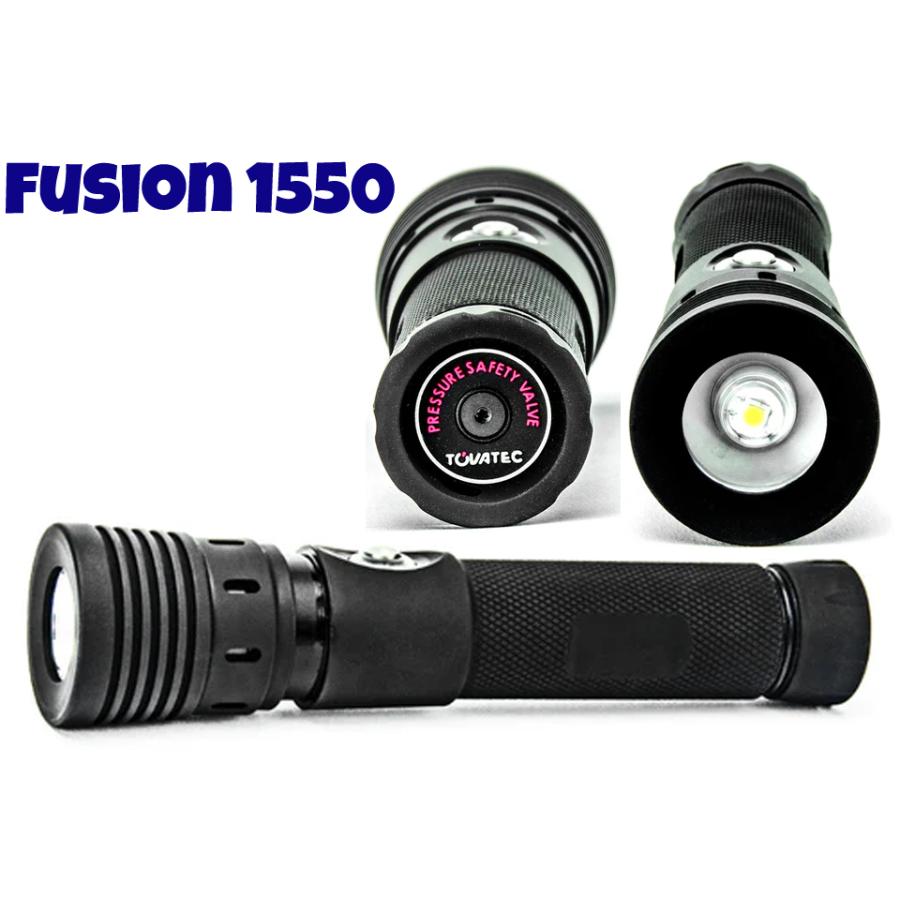 TOVATEC MU-8169 FUSION 1550 ライト カメラ ワイド スポット 水中ライト LED ライト ストロボ 1500lm ビデオ ダイビング ビデオライト ナイトダイビング_1