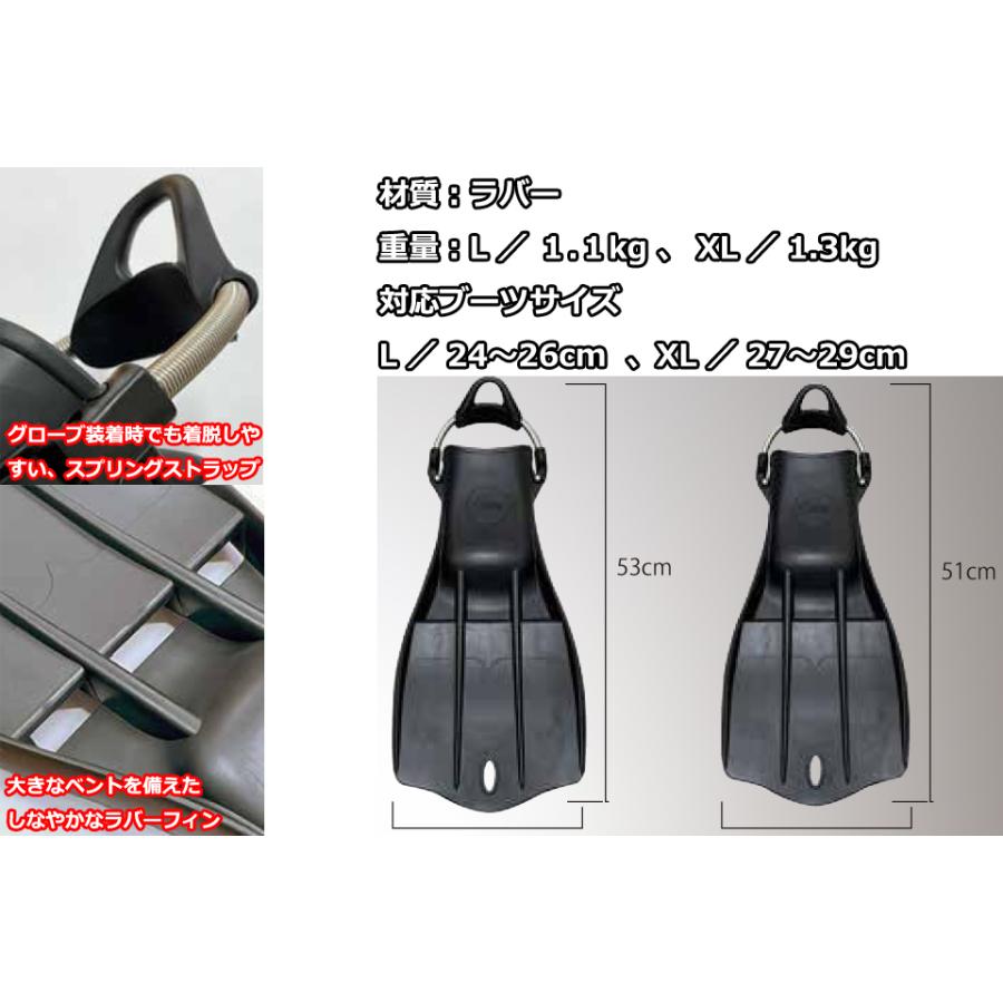 Bism（ビーイズム） BISM FB4601 BOOST FIN ダイビング ラバーフィン