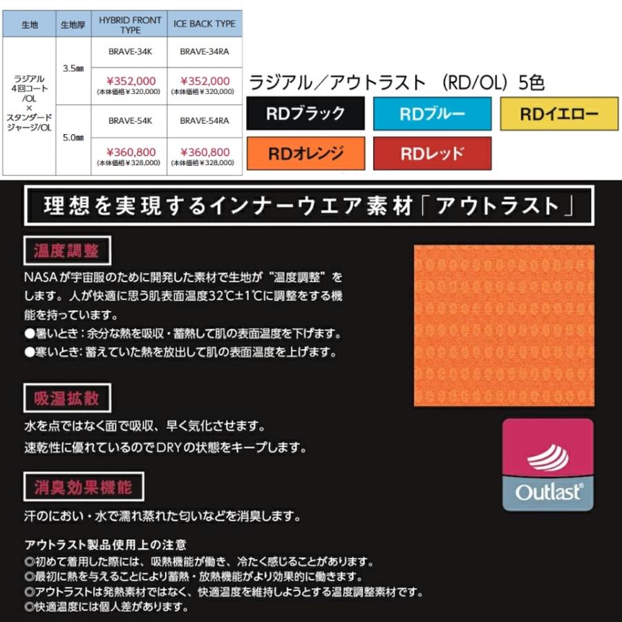 ZERO ZERO BRAVE ブレイブ ダイビング ドライスーツ ラジアル ゼロ