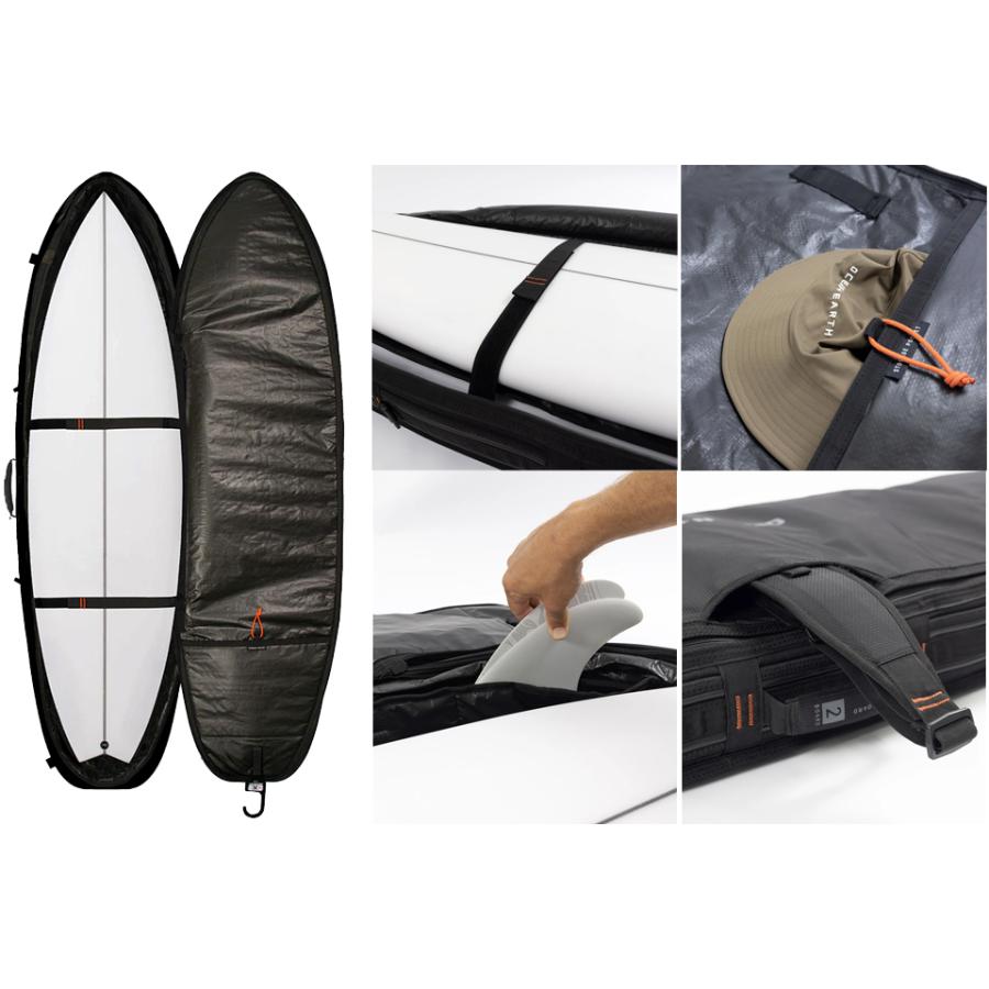 OCEAN&EARTH HYPA FISH/SHORT TRAVEL COVER WHEEL 3BOARD サーフボード ボードケース ハードケース サーフィン カバー ボードカバー フィッシュショート 3本 | OCEAN＆EARTH | 04