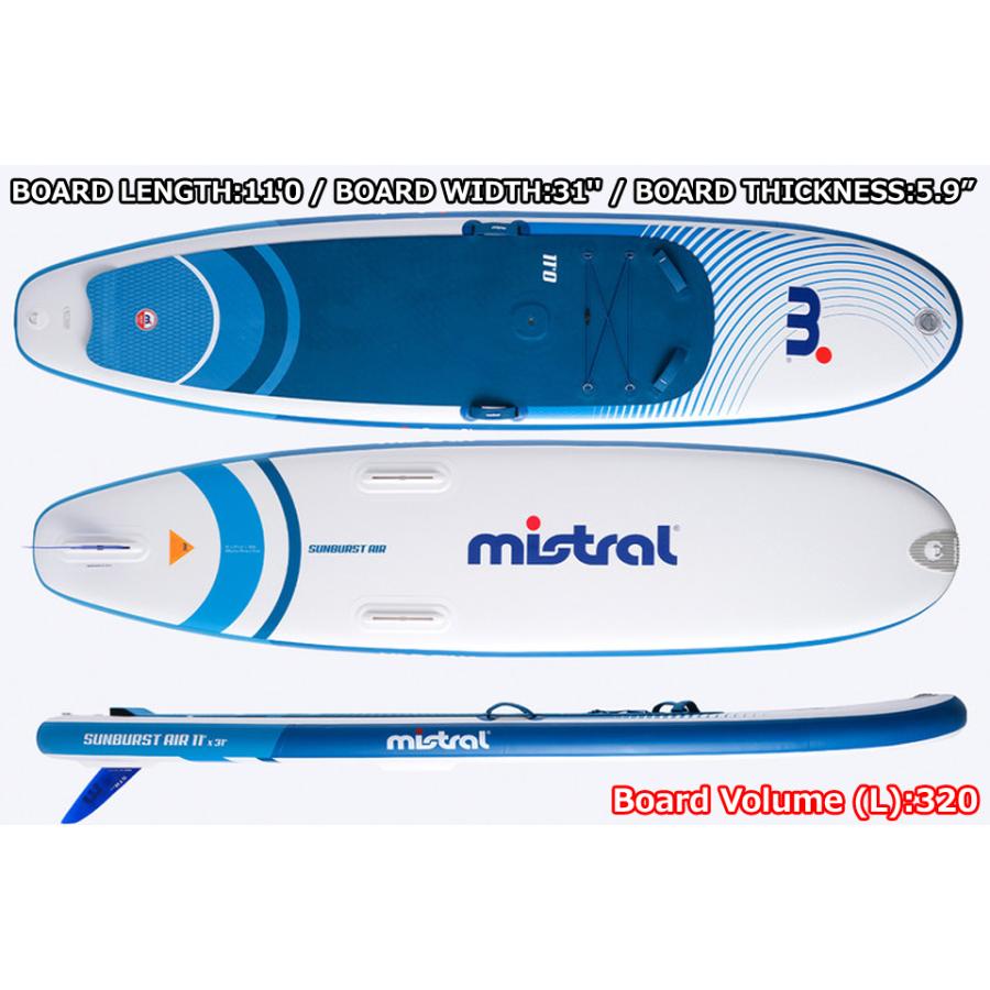 【新入荷】 MISTRAL ミストラル インフレータブル SUP ウインドサーフィン SUNBURST Air110 サンバースト リグセット スタンドアップ パドルボード エアーサップ セイル 【I2496305795】(90827円)
