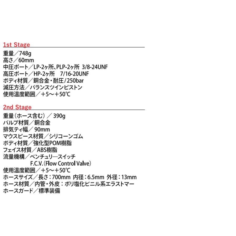 BISM RB4300C WHITE Beans 2 ダイビング レギュレーター レギュ ビーイズム ホワイトビーンズ2 レギュレター 1ST ファースト セカンド レギ_5