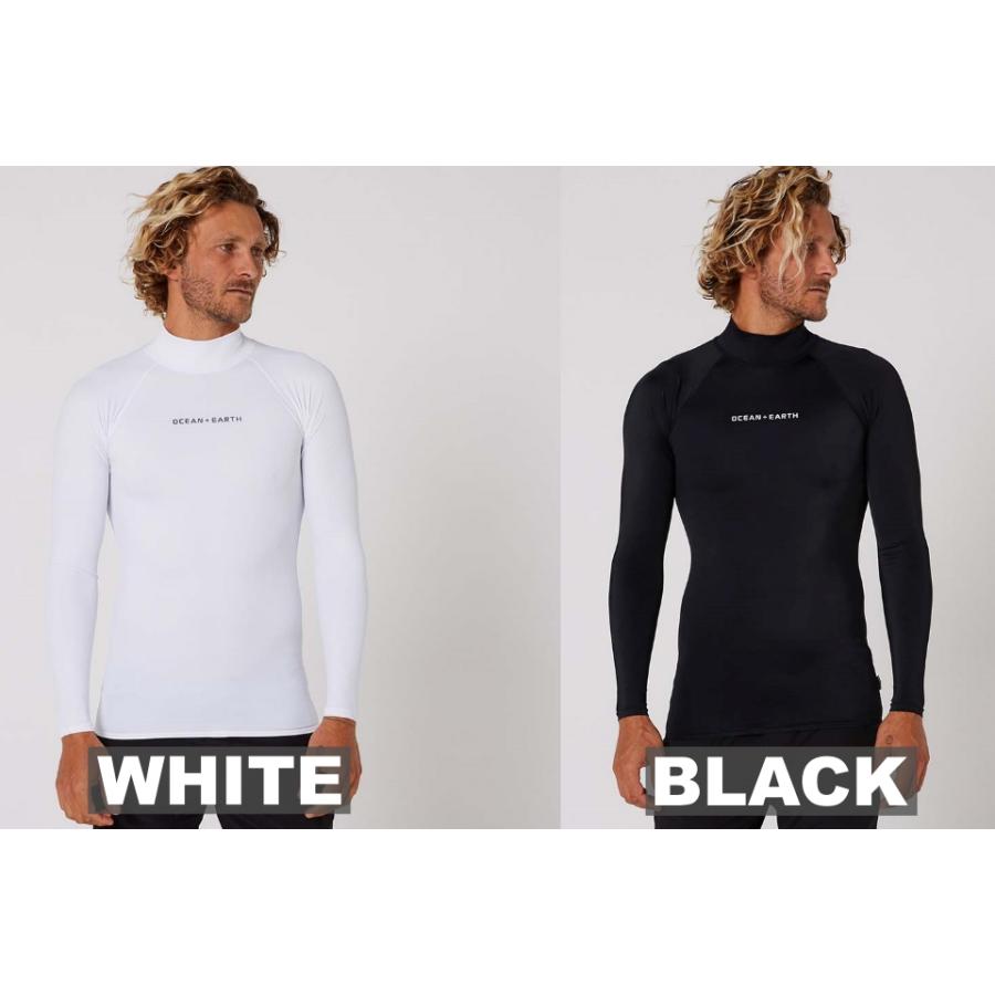 OCEAN&EARTH O&E MENS SCRIPT L/S RASH GUARD ハイネック オーシャン＆アース 長袖 ロングスリーブ ラッシュガード 50+ UV 伸縮性 耐久性 メンズ | OCEAN＆EARTH | 01