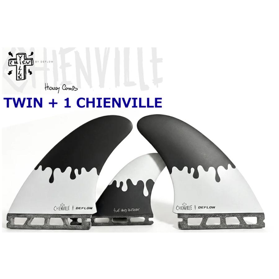 DEFLOW CHIENVILLE TWIN + 1 フィン DEFLOW TWIN + 1 CHIENVILLE ボードフィン サーフィン サーフボード