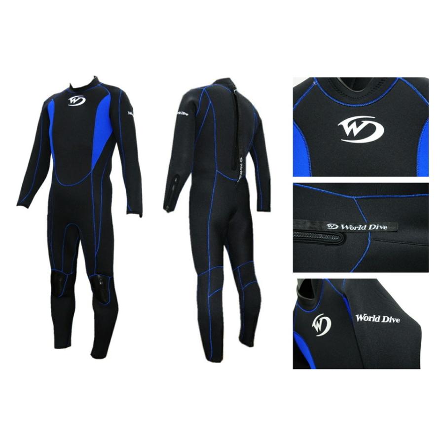 ワールドダイブ ダイビング用ウェットスーツ 3mm 5mm Zrsn World Dive オープニング