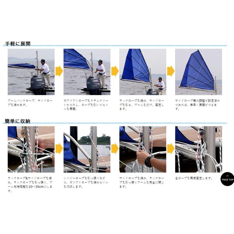 YS GEAR(ワイズギア) セイルクロス ローマストスパンカー用 YAMAHA（ヤマハ） ローマストスパンカー 【SR-X・SR-X EX・FAST23・YFR