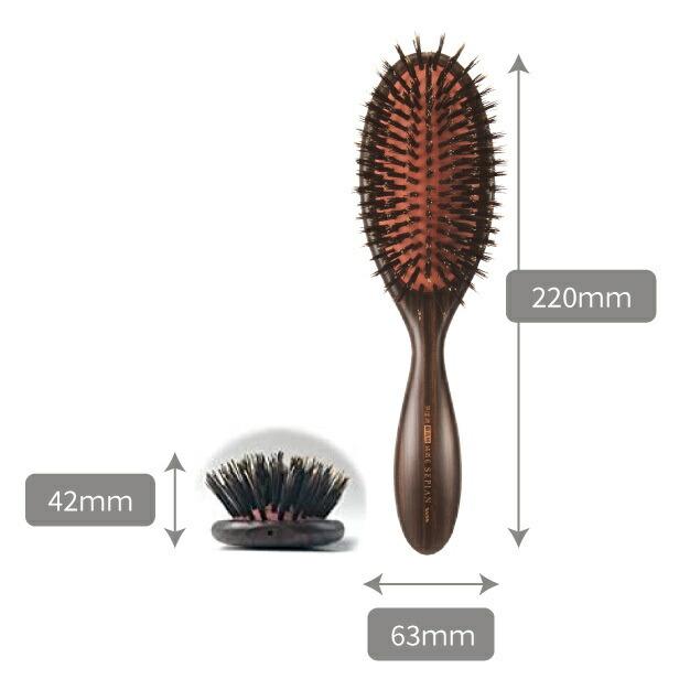 ヘアブラシ クッションブラシ 頭皮マッサージ ブラッシング 猪毛 100