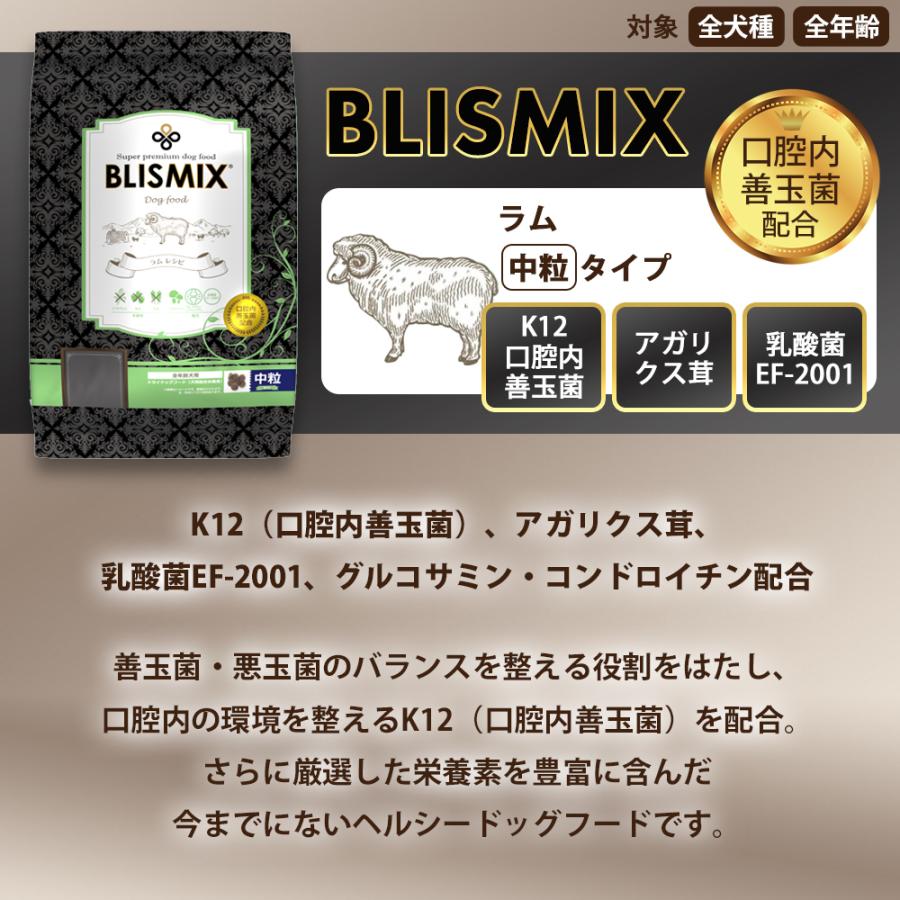 BLISMIX（ブリスミックス） おまけ付き ドッグ ラム 中粒 全犬種 全