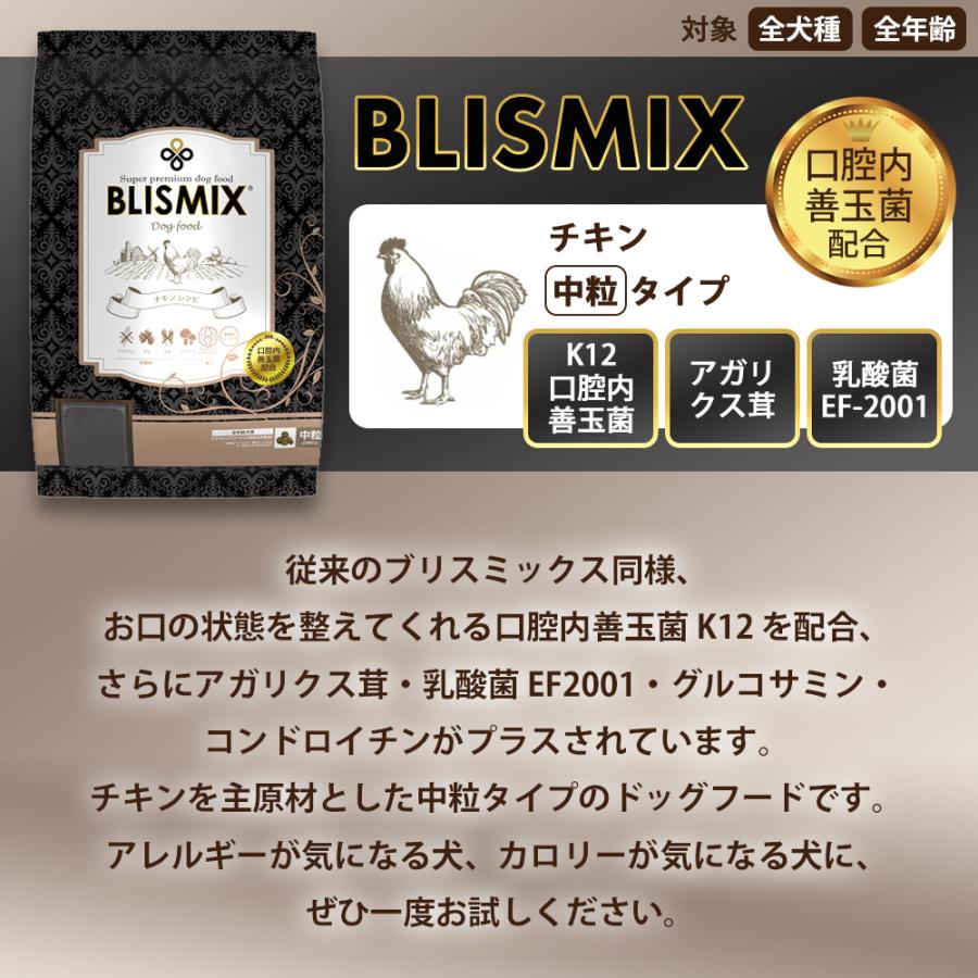 BLISMIX（ブリスミックス） おまけ付き ドッグ チキン 中粒 全犬種 全