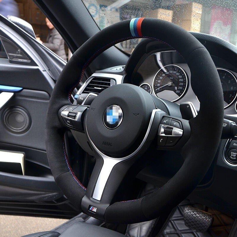 ステアリング BMW スエード ホイールカバー BMW F33 428i 2015 F30 320d 328i 330i 2016 M3 M4 2014-2016｜vezet88｜03