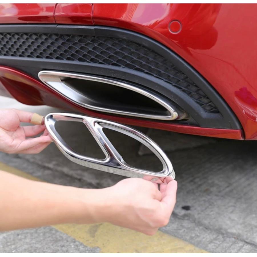 排気系パーツ マフラーカッター ベンツ マフラーテールカバー 車 V Vezet 通販 Yahoo ショッピング