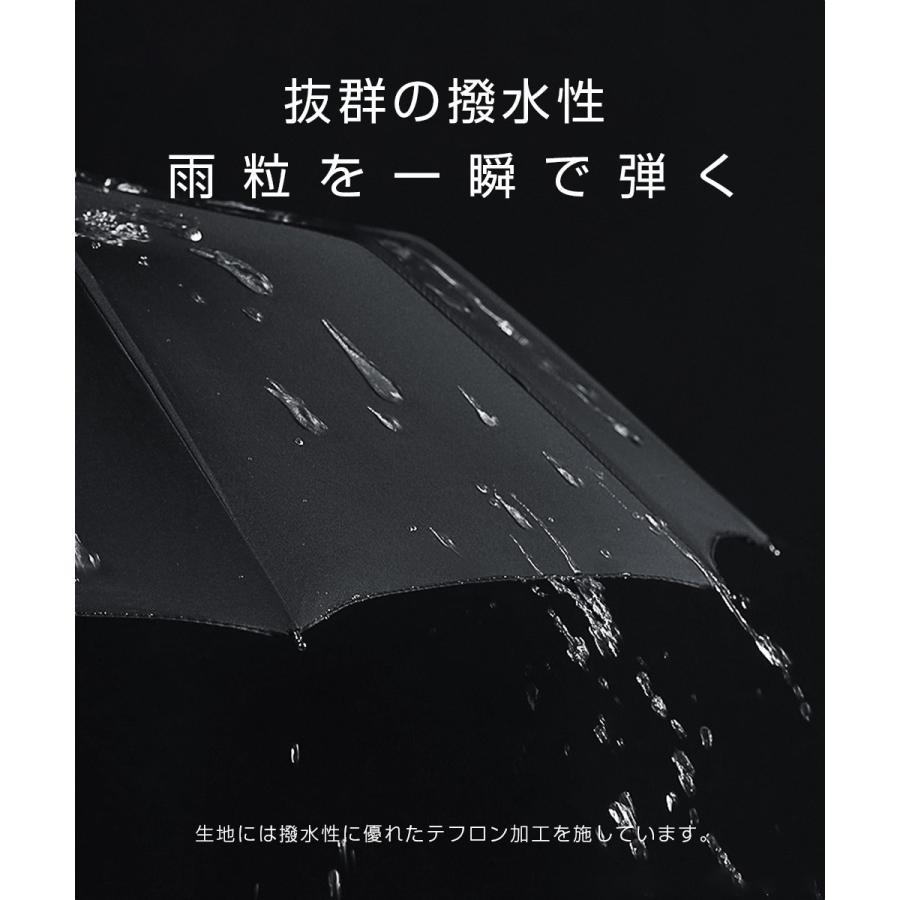 折りたたみ傘 晴雨兼用 自動開閉 軽量 UVカット 遮熱 遮光 梅雨対策 紫外線対策 撥水 24本骨 可愛い ワンタッチ 撥水加工 男女兼用｜vfeshop｜17