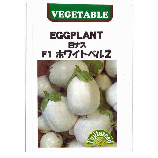 野菜の種/種子　白ナス　F1ホワイトベルII　茄子　なす　0.1ml　（メール便発送） | 