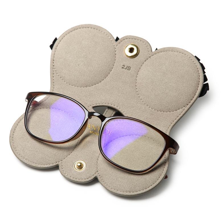 アニーディー メガネケース サングラスカバー レザー 本革