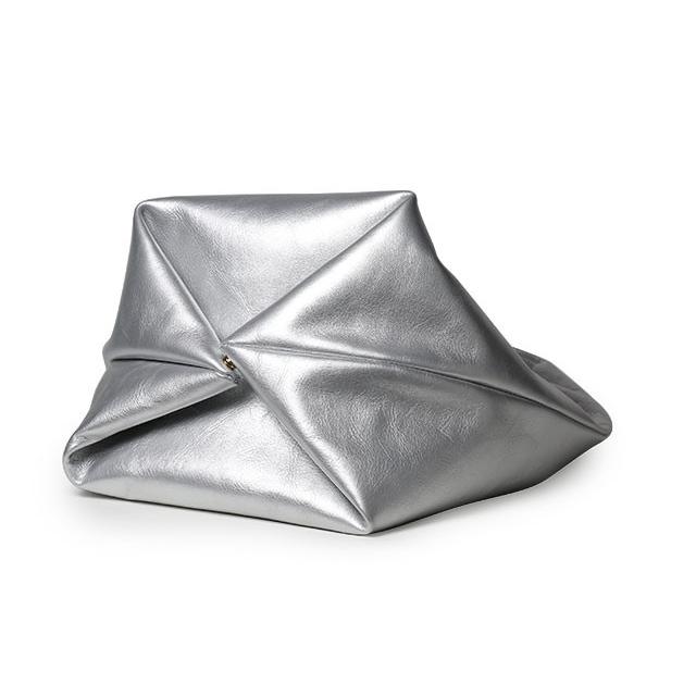 arron ARRON バッグ レディース シルバー ナッパレザー トート arron ARRON バッグ レディース シルバー ナッパレザー トート