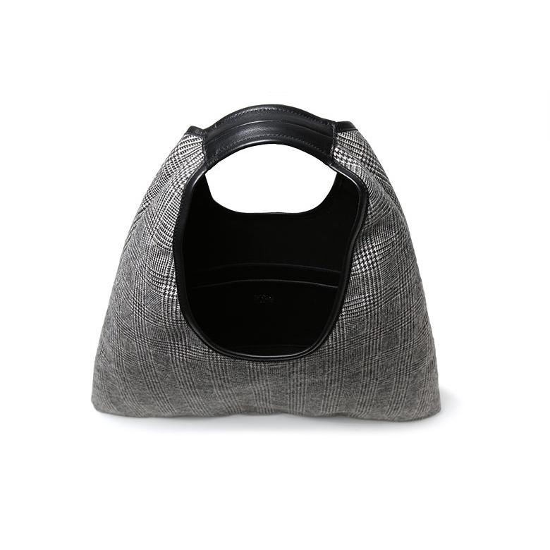 arron アーロン バッグ ショルダー 三角形 チェック ウール arron アーロン バッグ ショルダー 三角形 チェック ウール
