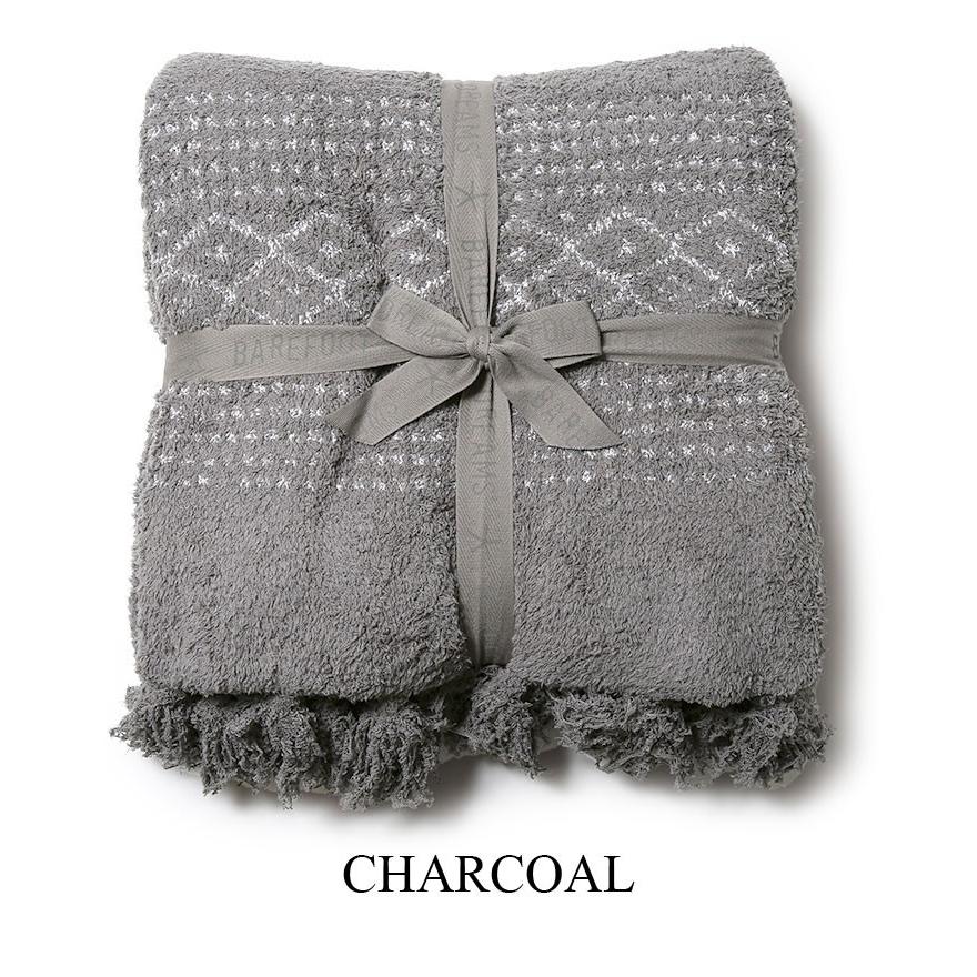 ベアフットドリームス ブランケット 大判 フリンジ レビュー【返品不可  