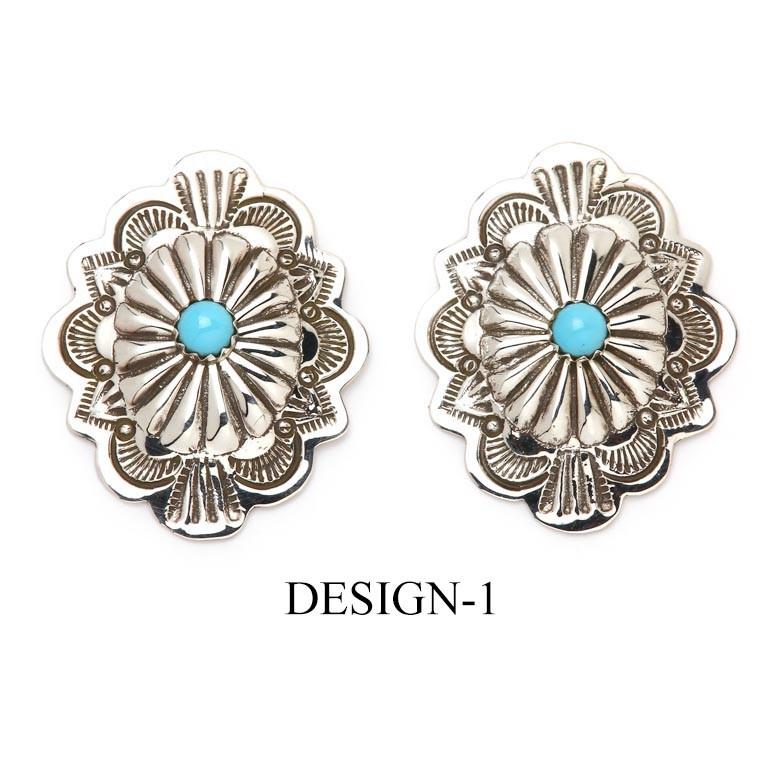 インディアンジュエリー ピアス クラスター ターコイズ シルバー インディアンジュエリー ピアス クラスター ターコイズ シルバー