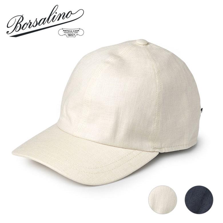 Borsalino（ボルサリーノ） ベースボールキャップ リネン 麻 帽子