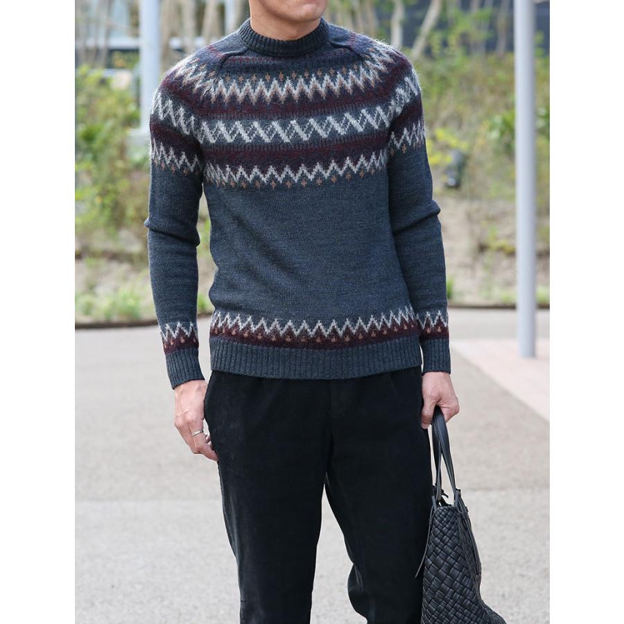 ROBERTO COLLINA ロベルトコリーナ ニット ジャカード 秋冬 ROBERTO COLLINA ロベルトコリーナ ニット ジャカード 秋冬