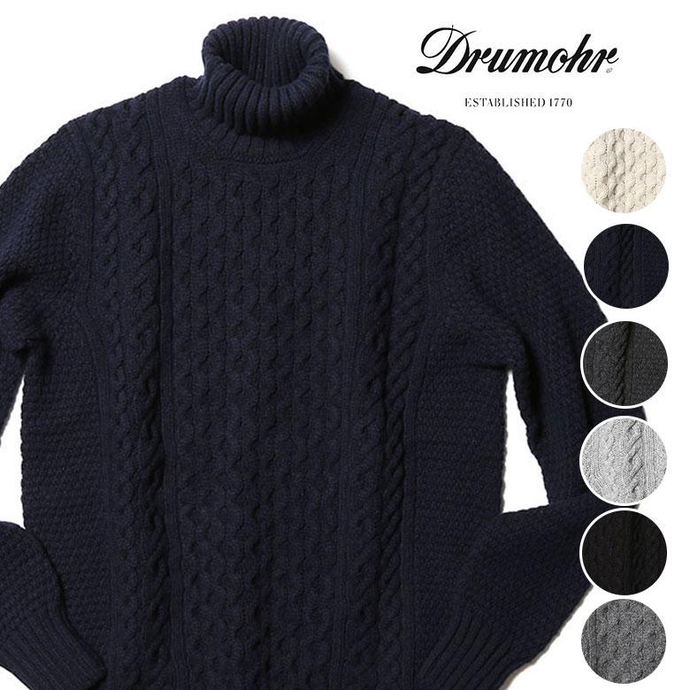 DRUMOHR ドルモア ニット タートルネック ケーブル編み ケーブル DRUMOHR ドルモア ニット タートルネック ケーブル編み ケーブル