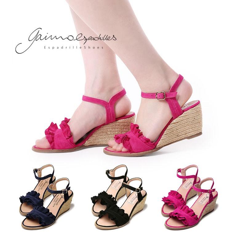 ガイモ サンダル ウェッジソール スエード Gaimo W Viajero 通販 Yahoo ショッピング