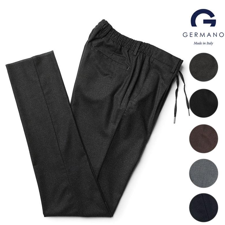 GERMANO ジェルマーノ パンツ トラベルパンツ フランネル スリム GERMANO ジェルマーノ パンツ トラベルパンツ フランネル スリム