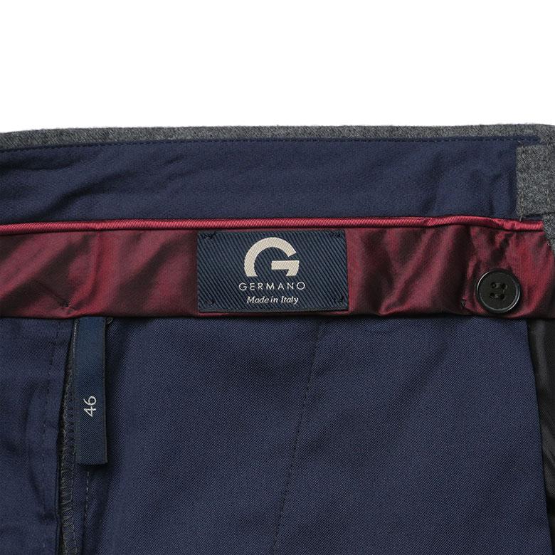 GERMANO ジェルマーノ パンツ フランネル ワンプリーツ スリム GERMANO ジェルマーノ パンツ フランネル ワンプリーツ スリム