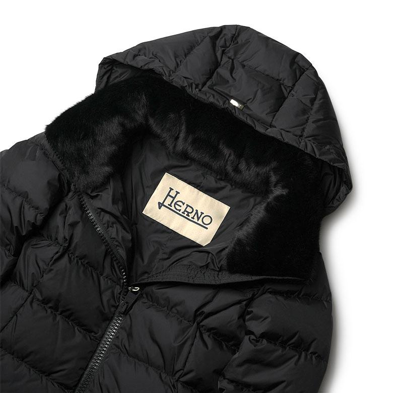 HERNO ヘルノ ダウン レディース ダウンコート ファー付き HERNO ヘルノ ダウン レディース ダウンコート ファー付き