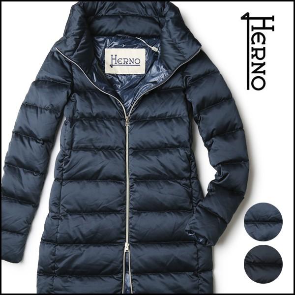 HERNO（ヘルノ） ダウンコート レディース 秋冬 撥水 軽量 ロング丈 PI0733D HERNO : VIAJERO - 通販 ...