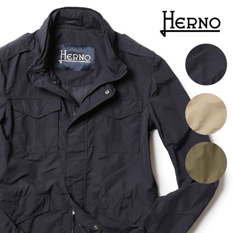 ヘルノ フィールドジャケット メンズ ブルゾン M-65 フード付き HERNO 