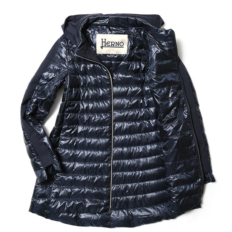 HERNO ヘルノ ダウンコート ライトダウン レディース ミドル丈 HERNO ヘルノ ダウンコート ライトダウン レディース ミドル丈
