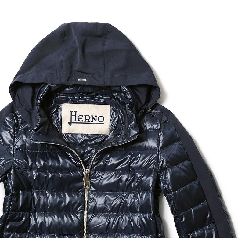 HERNO ヘルノ ダウンコート ライトダウン レディース ミドル丈 HERNO ヘルノ ダウンコート ライトダウン レディース ミドル丈